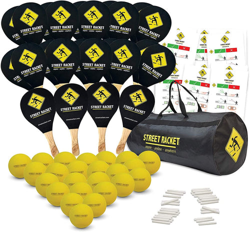 24 Player Street Racket Set